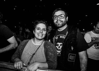 Jade and Johnny waiting to see Me First and the Gimme Gimmes. Photo: Gilbert Cisneros