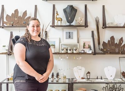 Stacey Foster (Mineral and Matter) has proudly set up shop on Pierpont, continuing the avenue's art legacy. Photo: ColtonMarsalaPhotography.com