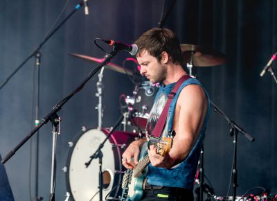 Guitarist for RKDN on stage at Ogden Twilight. Photo: Lmsorenson.net