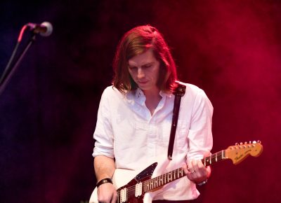 Guitarist for Wild Belle onstage at Ogden Twilight. Photo: Lmsorenson.net