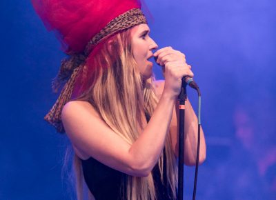 Natalie Bergman of Wild Belle playing at Ogden Twilight. Photo: Lmsorenson.net