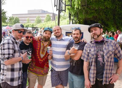 Brennen, Graham, Anthony, Eli, McKay and Tommy grabbing a beer during the breaks at Ogden Twilight. Photo: Lmsorenson.net