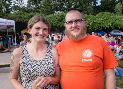 Joann and Jaren Meyers are all smiles attending this week's Ogden Twilight. Photo: Lmsorenson.net