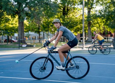 Emma Breen is another established competitive bike polo player. Photo: Jo Savage // @SavageDangerWolf