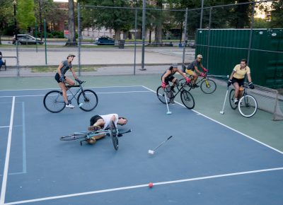 David Barthod wiped out after aggressively pursuing the ball. Photo: Jo Savage // @SavageDangerWolf