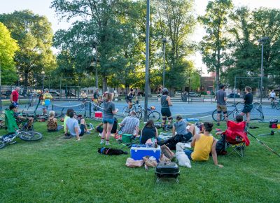 The Pioneer Park spread every Tuesday and most Thursdays and Sundays. See the Beehive Bike Polo Club SLC Utah Facebook page for more information. Photo: Jo Savage // @SavageDangerWolf