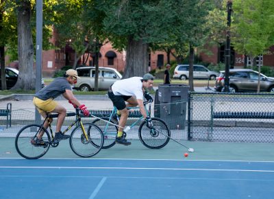 Gabe and David battle for the ball. Photo: Jo Savage // @SavageDangerWolf