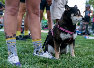 Dogs, bikes, friends, BBQ—perfect ingredients for a nice evening with the Bike Polo club! Photo: Jo Savage // @SavageDangerWolf