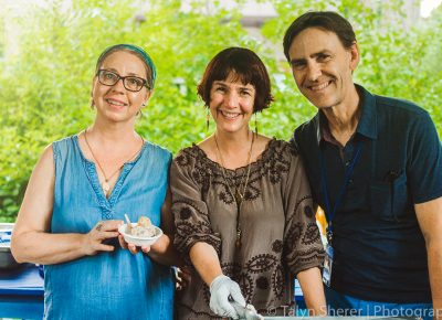 (L–R) Three of my favorite people, Amber Billingsley, Casee Francis and John Francis all make up my friendly neighborhood Amour Café. Photo: Talyn Sherer