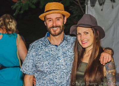 (L-R) Zest owner Casey Staker and SLUG Executive Editor in chief Angela Brown say their final goodbyes as the night comes to an end. Photo: Talyn Sherer