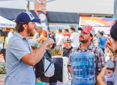 Proper Brewing Co. Head Brewer Rio Connelly schools some peeps on his efforts to reform the ever expanding Utah liquor laws. Photo: Talyn Sherer