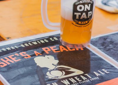 Vernal Brewing Co. showcased their "She's a Peach Wheat Ale," which was packed full of a fuzzy peach flavor that left us wanting more. Photo: Talyn Sherer
