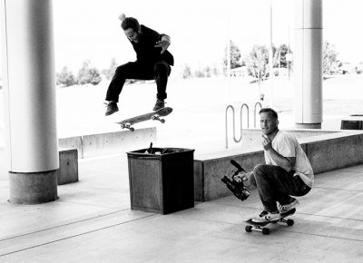 Matt fisher, nollie 180 heel at UVU. Photo: Niels Jensen