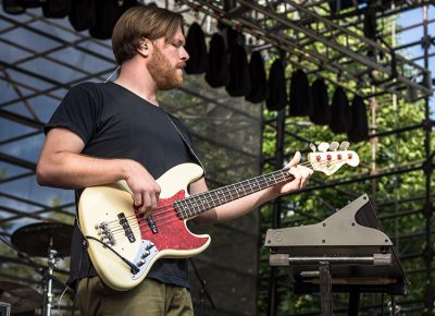 Adam Minkoff strums the bass. Photo: ColtonMarsalaPhotography.com