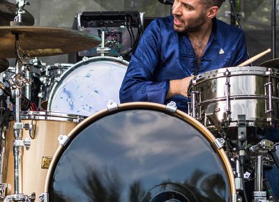 Marco Buccelli on the drums. Photo: ColtonMarsalaPhotography.com