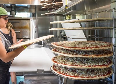 Lucky Slice preps for the busy night. Photo: ColtonMarsalaPhotography.com