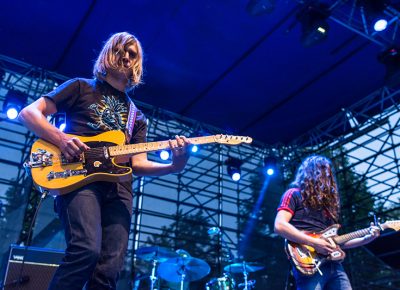 Rob Laasko and Kurt Vile jam in the fading light of the SLC sky. Photo: ColtonMarsalaPhotography.com