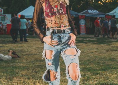 Kailee Lunn had laid-back vibes and an intricately embroidered top. Photo: @clancycoop