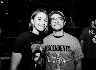 Hannah and Nick were excited for the Descendents to start. Photo: Gilbert Cisneros