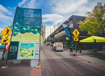 It’s hard to walk anywhere Downtown without being greeted by one of the amazing CLC displays that decorate the sidewalk. Photo: @taylnshererphoto