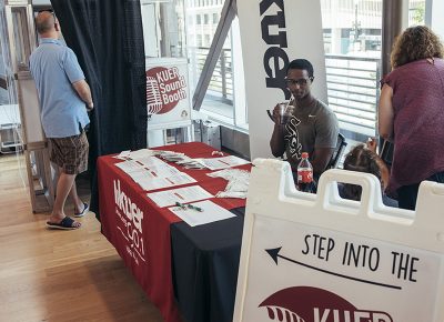 This visitor of the KUER booth accepted the call to action. Photo: @william.h.cannon