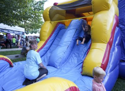 A fun, inflatable slide! Photo: @jaysonrossphoto