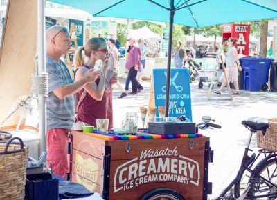 Wasatch Creamery cooling everyone off with the most delicious handcrafted ice cream. @cezaryna