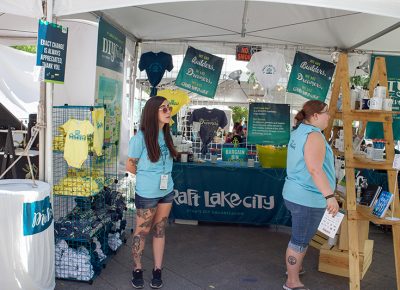 Volunteers at the 9th Annual Craft Lake City DIY Festival holding it down and always ready to help. @cezaryna