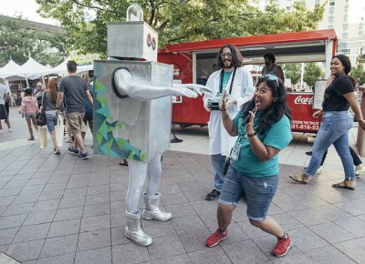 The Craft Lake City robot being instructed to run "Protocol Zombie.” Photo: @william.h.cannon