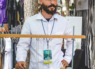 Logan Olsen of Cedar and Rye displays his unique crafts of books and calligraphic writing tools. Photo: @taylnshererphoto