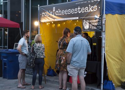 Patrons wait for their food from Rob's Cheesesteaks. Photo: @jbunds