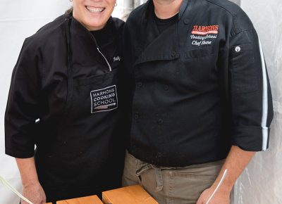 Harmons' chef staff prepares some delicious foods for VIP guests at the Festival. LmSorenson.net