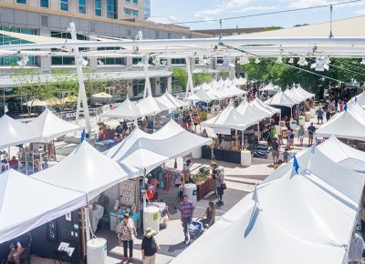 Aerial view of the 9th Annual Craft Lake City DIY Festival, 2017. Photo: @colton_marsala