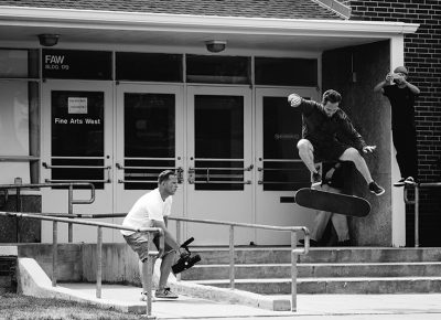 Matt Fisher, smith grind kickflip. Photo: Niels Jensen