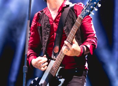 Billie Joe Armstrong sports an American flag–inspired design. Photo: Lmsorenson.net