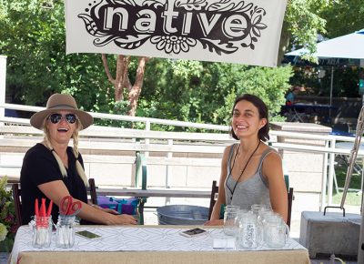 Sweet ladies at Native Flower Company having all the fun teaching how to make floral arrangements. @cezaryna