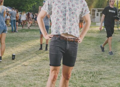 Levi Paul looked great in cutoffs and floral waffle shirt. Photo: @clancycoop