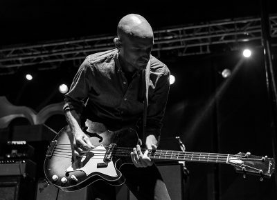 Alan Hampton rips his bass guitar. Photo: ColtonMarsalaPhotography.com