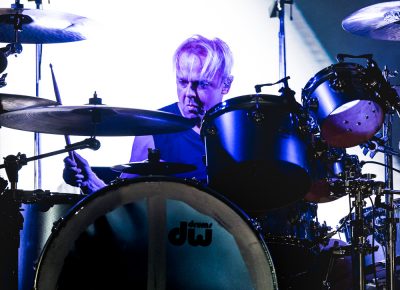 Drummer for Depeche Mode playing in Salt Lake City. Photo: Lmsorenson.net