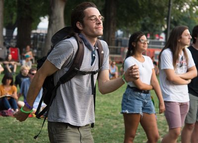 Grooving during Antibalas' set. Photo: ColtonMarsalaPhotography.com