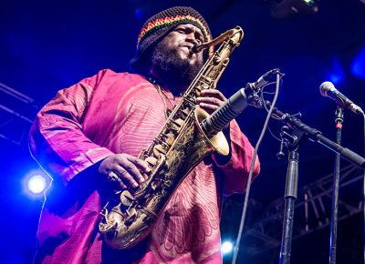 Kamasi Washington, band leader and head saxophonist. Photo: ColtonMarsalaPhotography.com