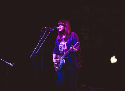 The dark lighting surrounding Cat Power also supported the brooding mood that she brought to stage. Photo: johnnybetts.com