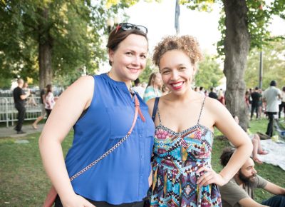 Whitney and April were at the concert to see Solange's performance. Photo: Gilbert Cisneros