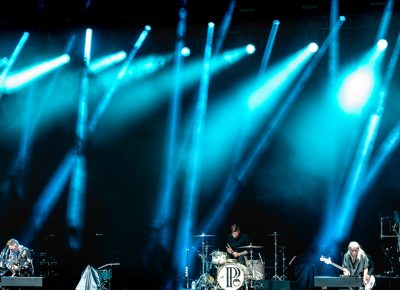 PVRIS playing onstage at USANA amphitheater. Photo: Lmsorenson.net