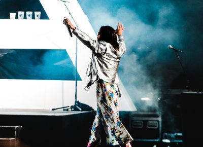 Jared Leto takes the stage at USANA. Photo: Lmsorenson.net