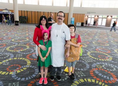 The Griffiths family cosplaying together as the characters of Bob's Burgers. Photo: Lmsorenson.net