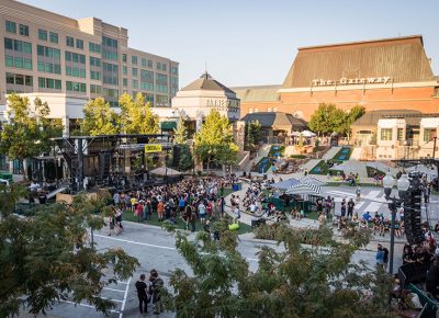 As the sun began to set the people filled the Gateway. Photo: ColtonMarsalaPhotography.com