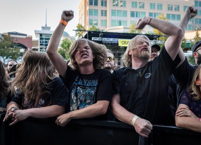 Front-row fans love their Baroness. Photo: ColtonMarsalaPhotography.com