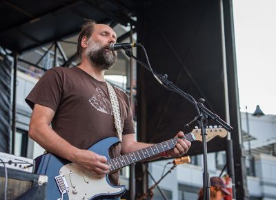 Doug Martsch of Built To Spill open their set up in the SLUG Mag stage. Photo: ColtonMarsalaPhotography.com