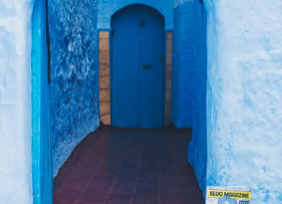 SLUG Mag delivered right to your doorstop even if you live in the mountainous town of Chefchaouen, Morocco. Photo: Talyn Sherer